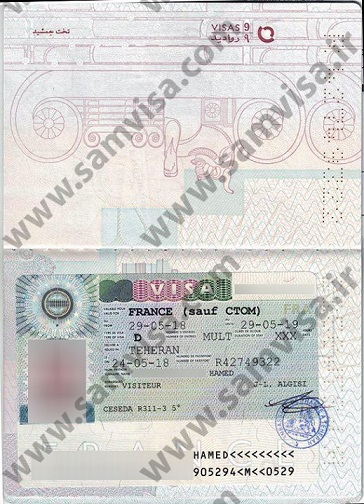 ویزای تایپ دی فرانسه