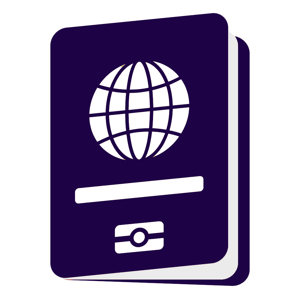 passport icon flat style vector 10809360