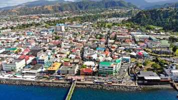 Aerial-of-Roseau-capital-city-of-Dominica